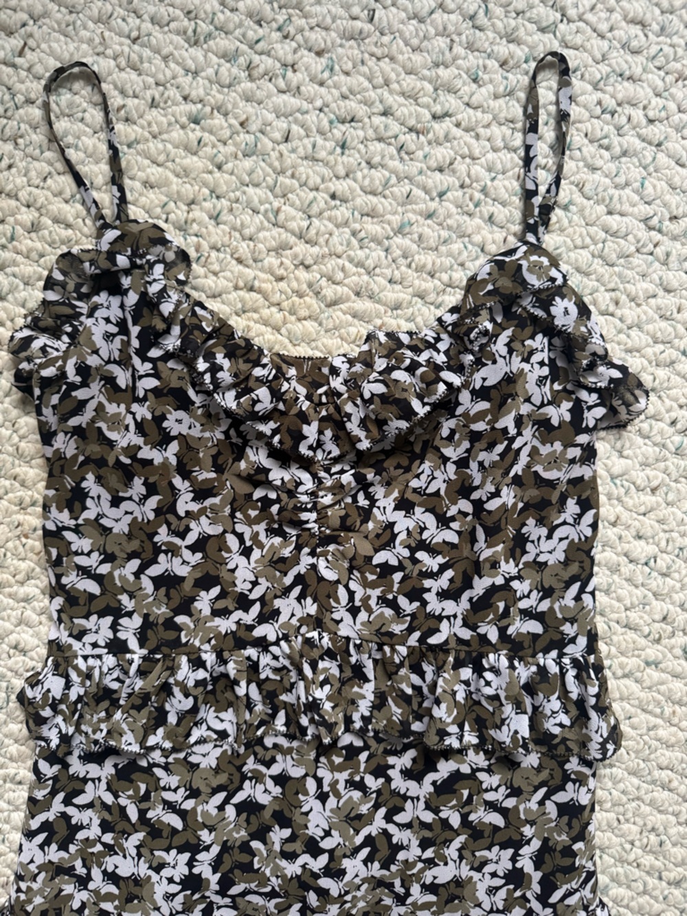 Michael Kors Floral Tiered Slip Dress - Picture 2 of 5